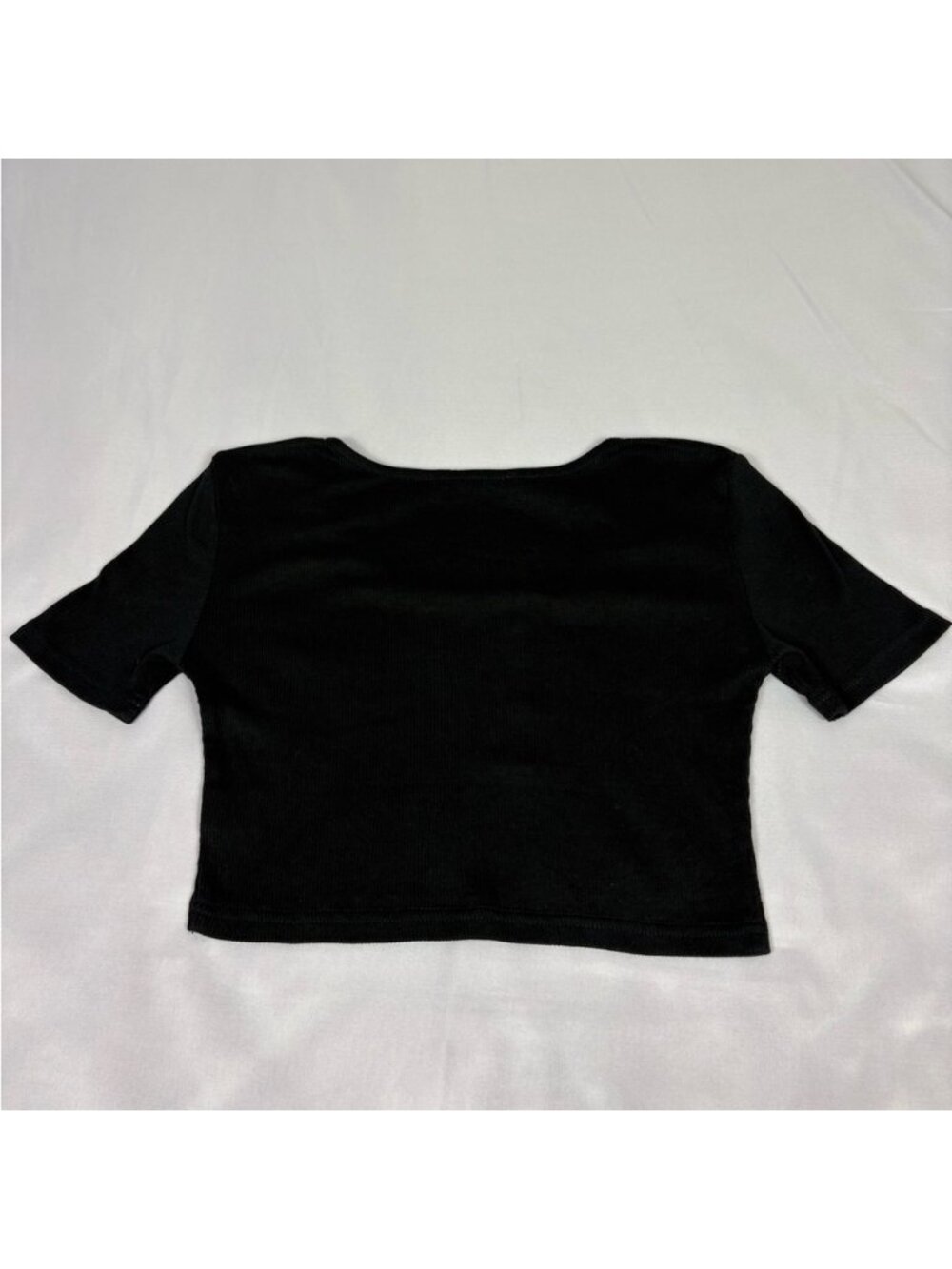 Black Crop Top - Picture 7 of 8